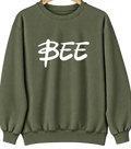 Bee, Nebraska Hometown Crewneck — Military Green