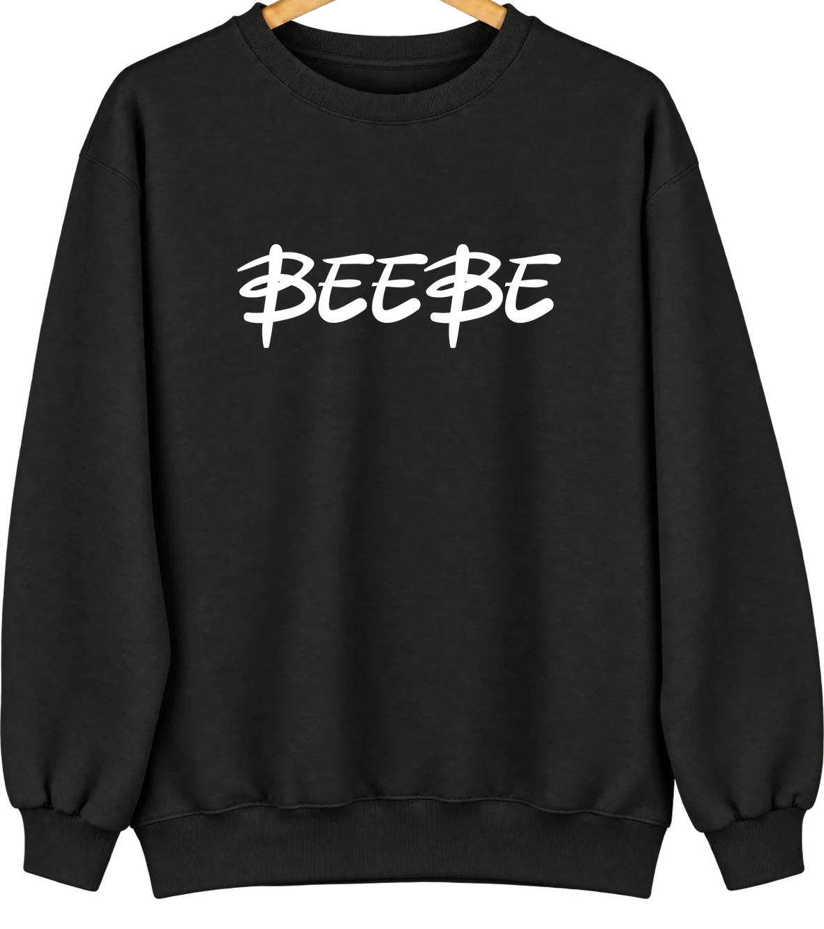 Beebe, Arkansas Hometown Crewneck — Black