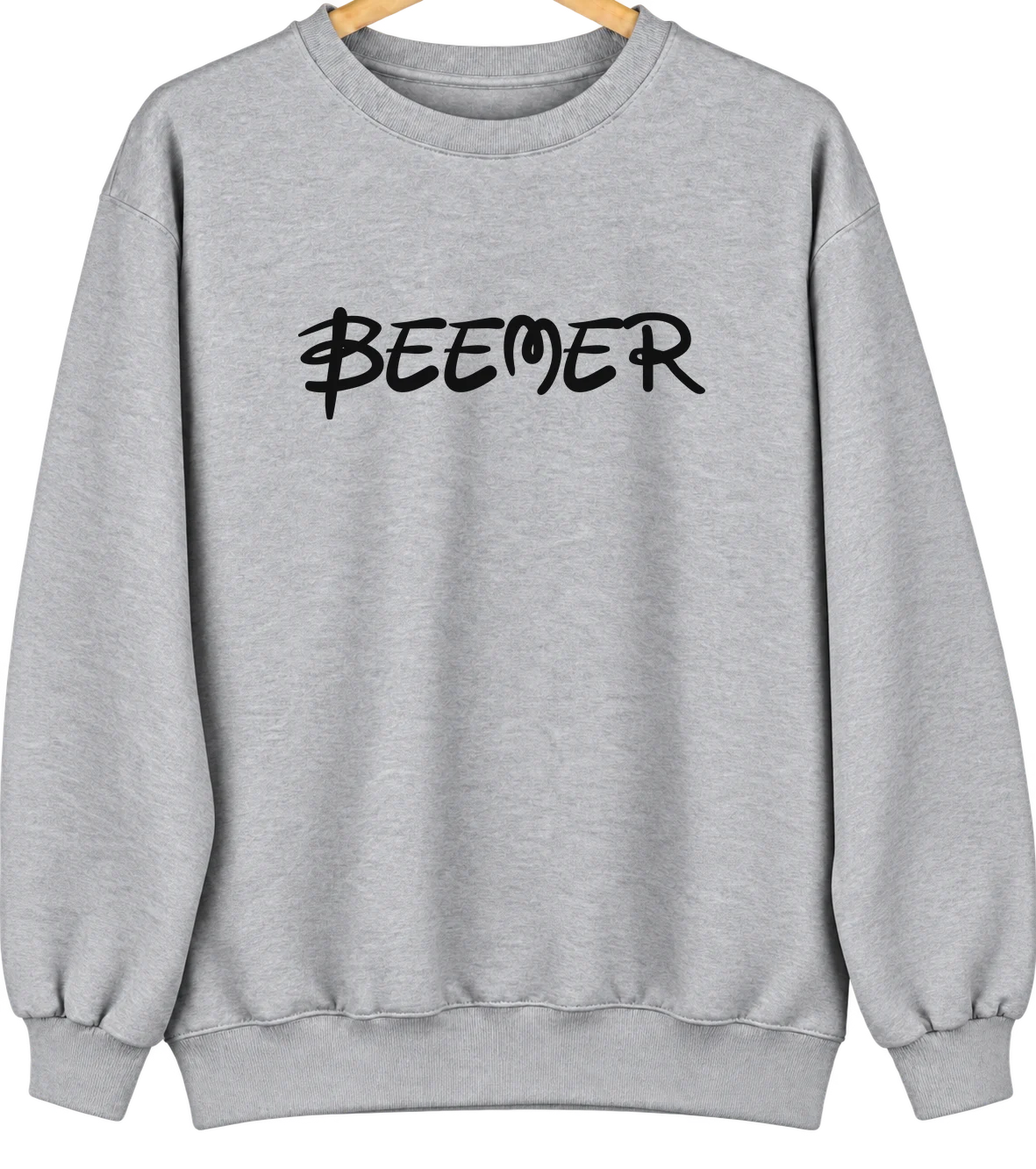 Beemer, Nebraska Hometown Crewneck — Sport Grey