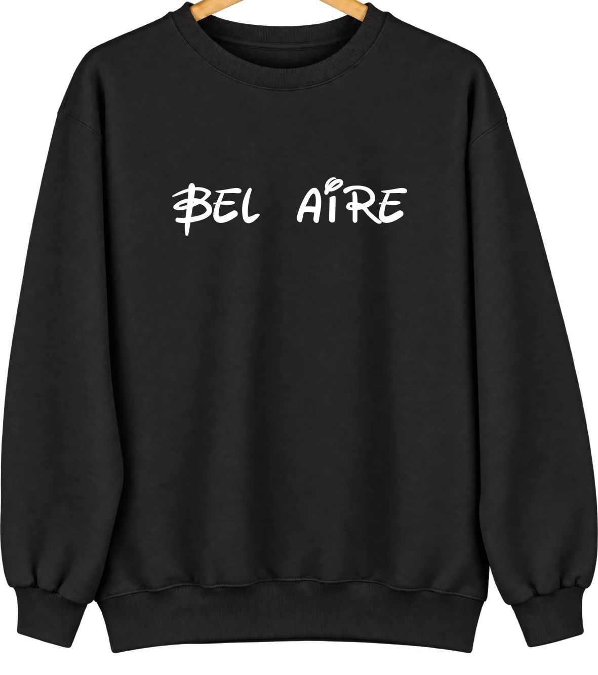 Bel Aire, Kansas Hometown Crewneck — Black