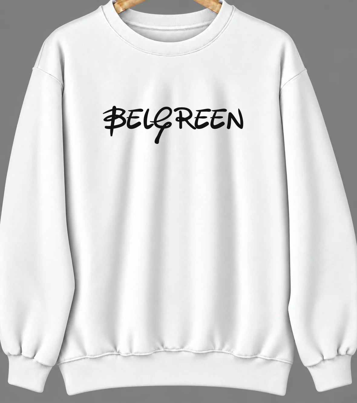 Belgreen, Alabama Hometown Crewneck — White
