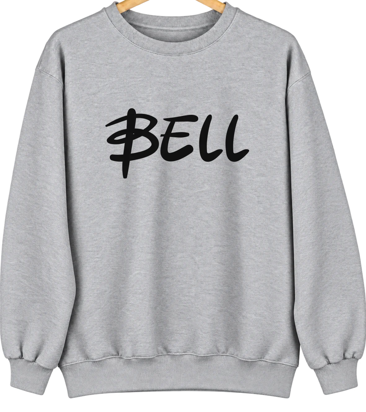 Bell, California Hometown Crewneck — Sport Grey