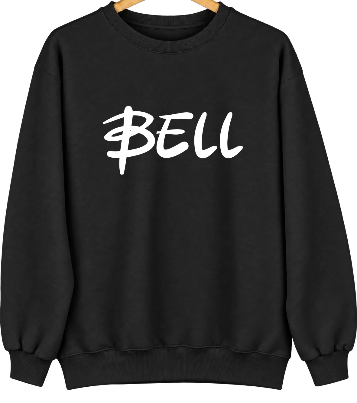 Bell, Oklahoma Hometown Crewneck — Black