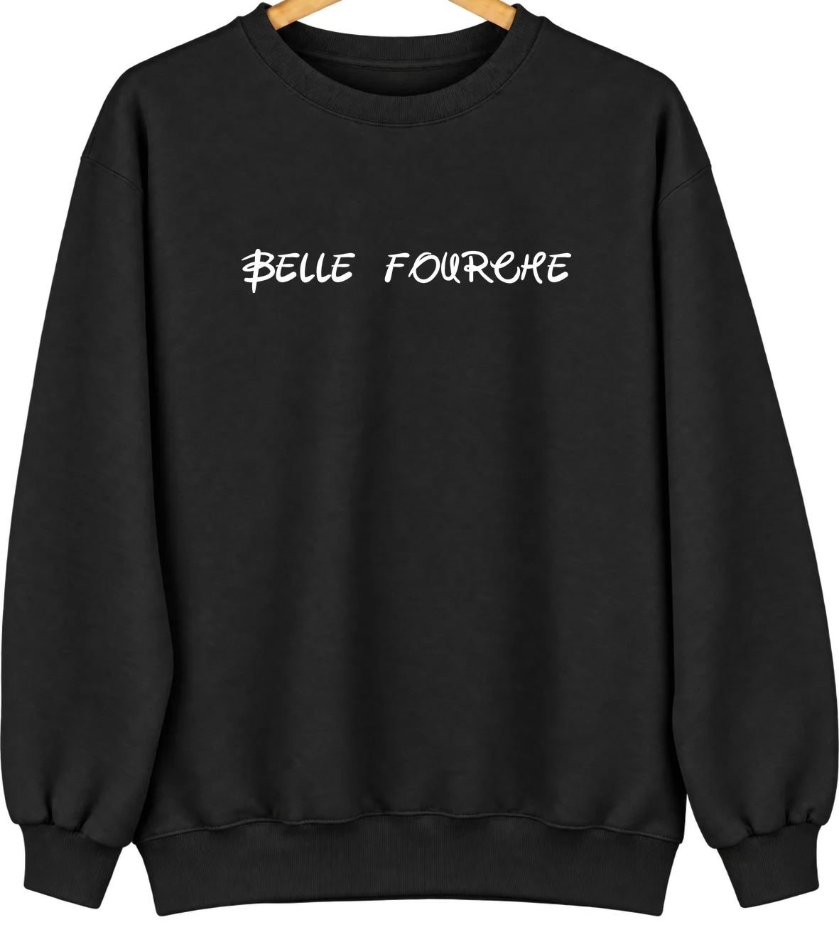 Belle Fourche, South Dakota Hometown Crewneck — Black