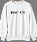 Belle Rive, Illinois Hometown Crewneck — White
