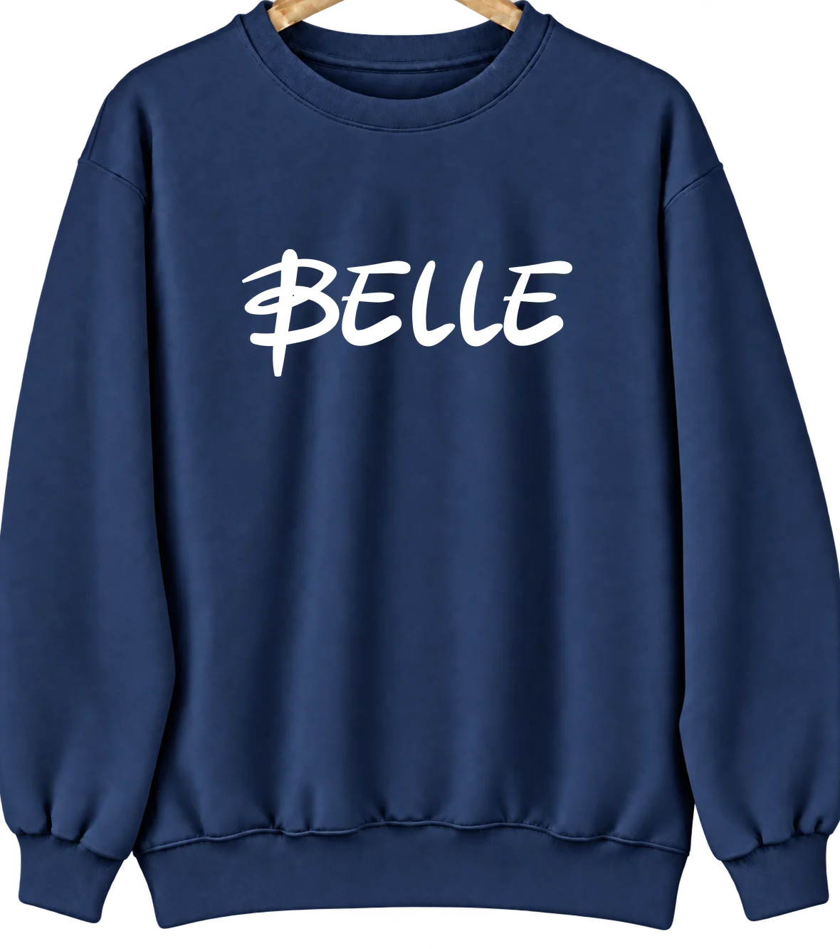 Belle, West Virginia Hometown Crewneck — Navy