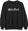 Bellville, Ohio Hometown Crewneck — Black