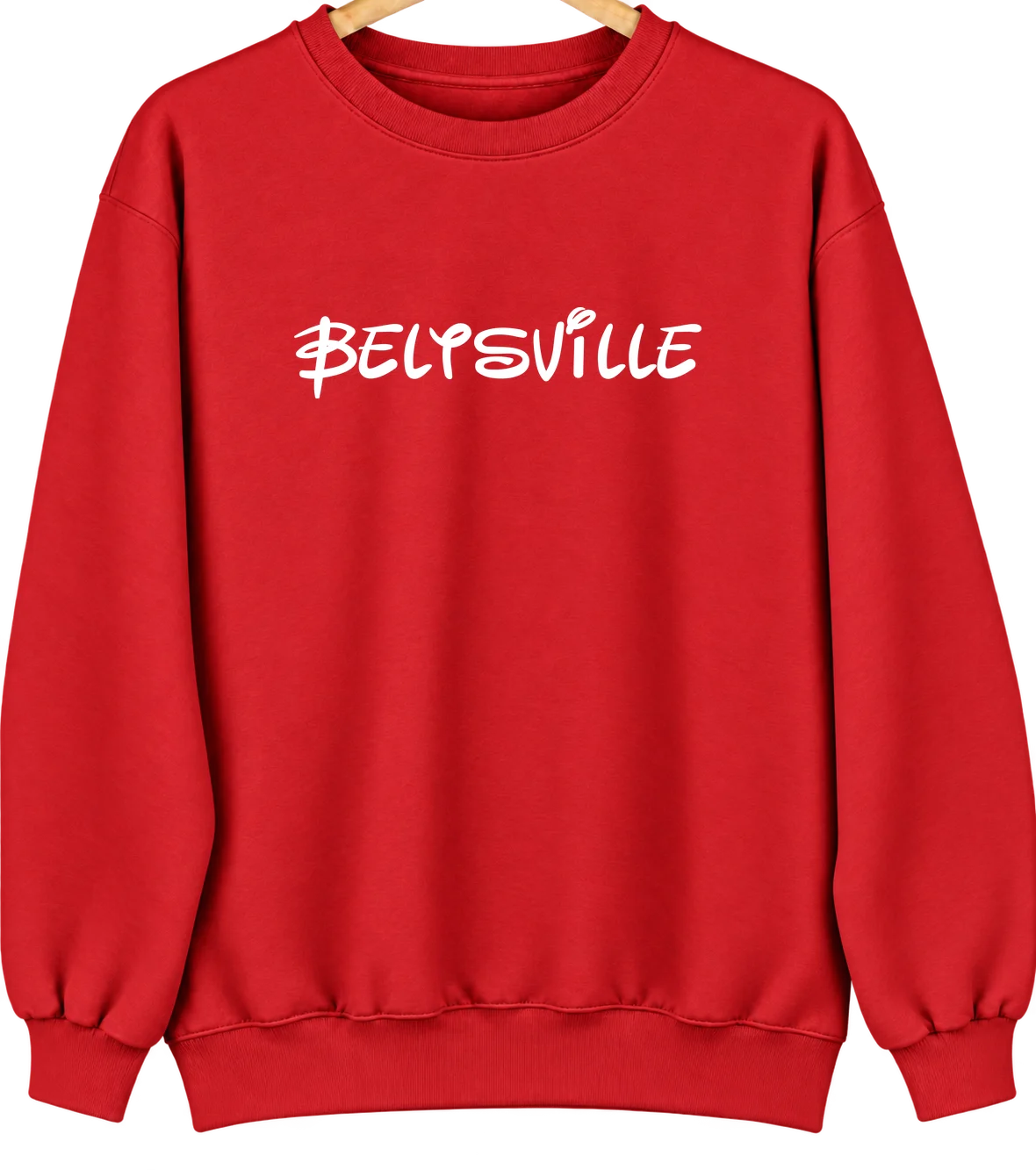 Beltsville, Maryland Hometown Crewneck — Red