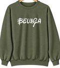 Beluga, Alaska Hometown Crewneck — Military Green
