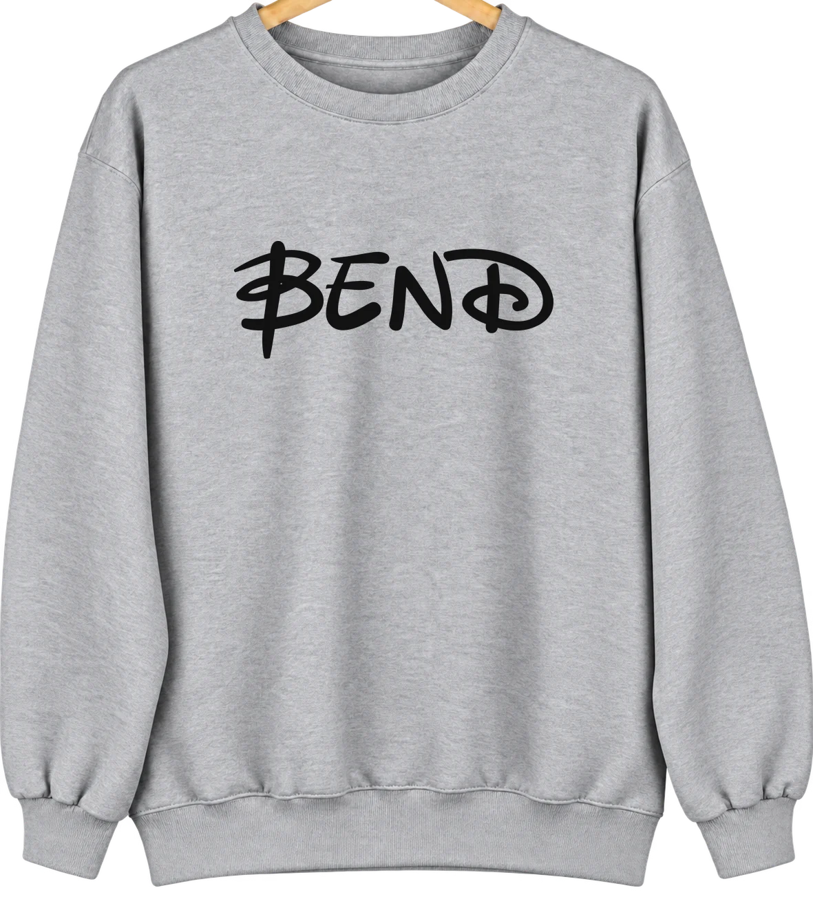 Bend, California Hometown Crewneck — Sport Grey
