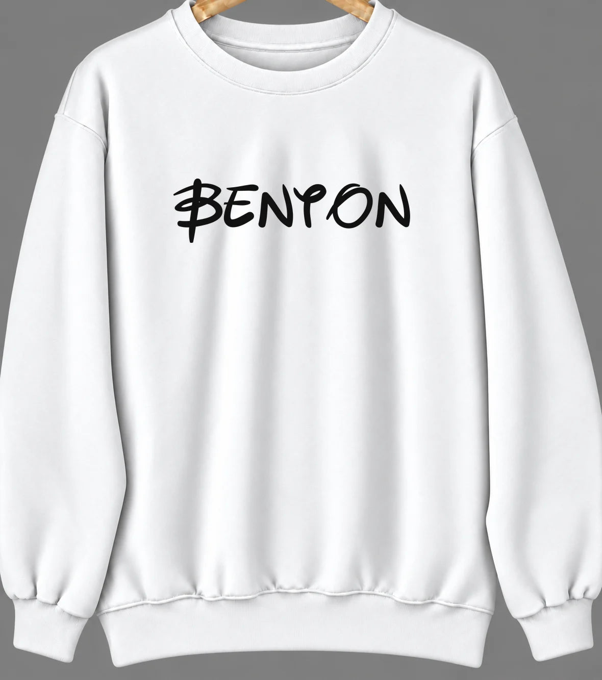 Benton, Louisiana Hometown Crewneck — White