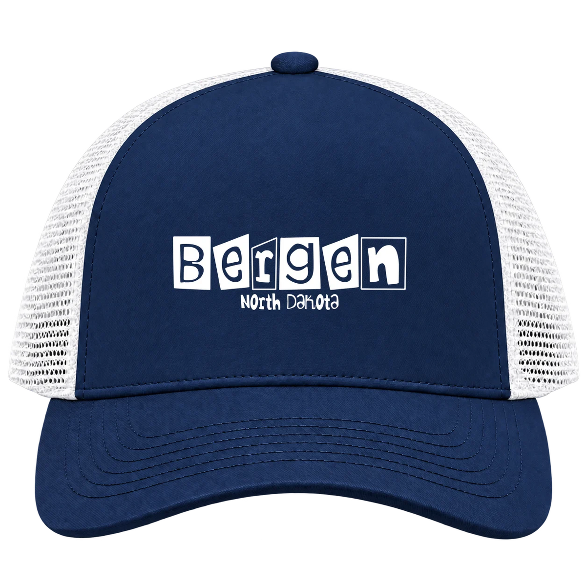 Bergen, North Dakota Hometown Trucker Cap