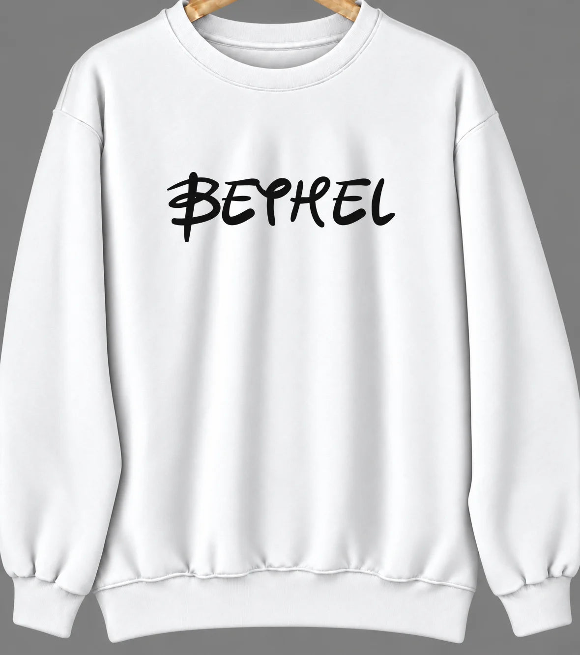 Bethel, Connecticut Hometown Crewneck — White