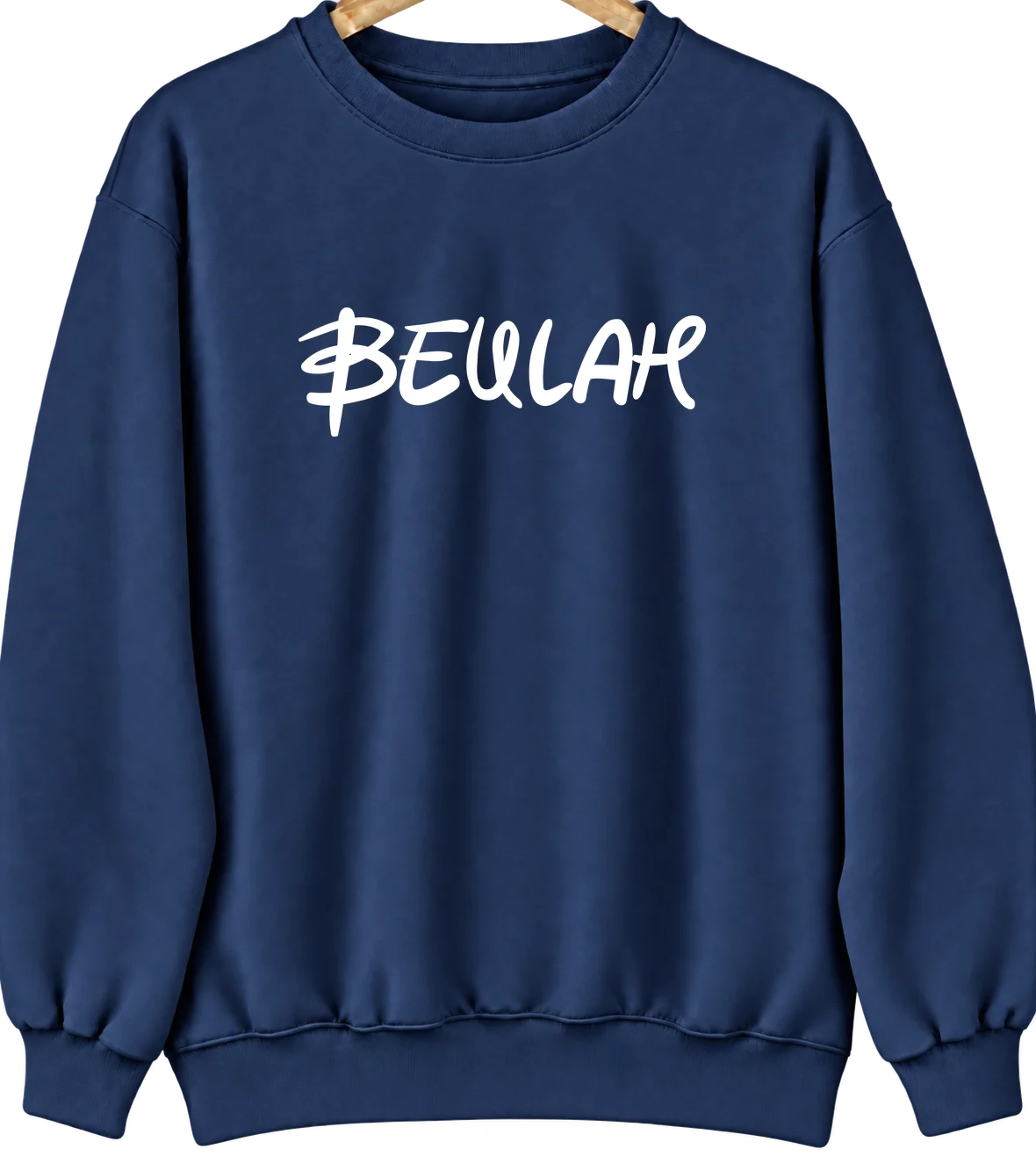 Beulah, North Dakota Hometown Crewneck — Navy