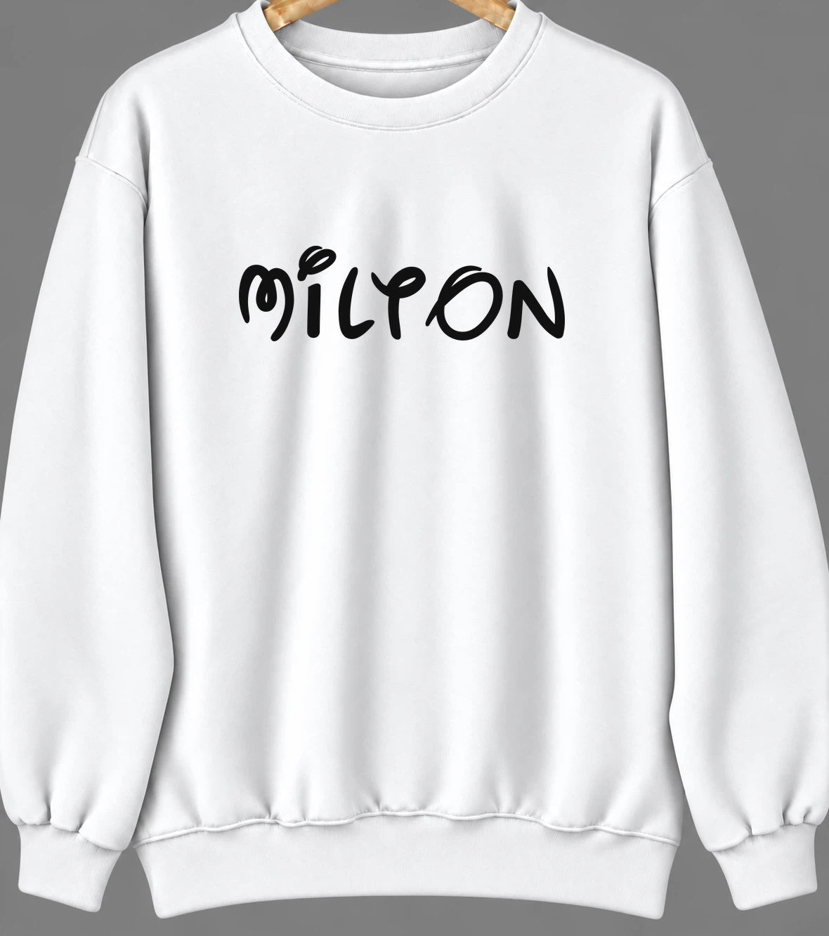 Milton, Georgia Hometown Crewneck — White