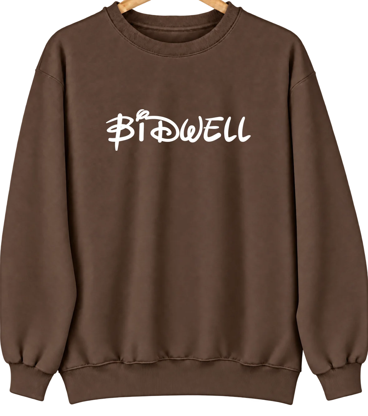 Bidwell, Ohio Hometown Crewneck — Brown