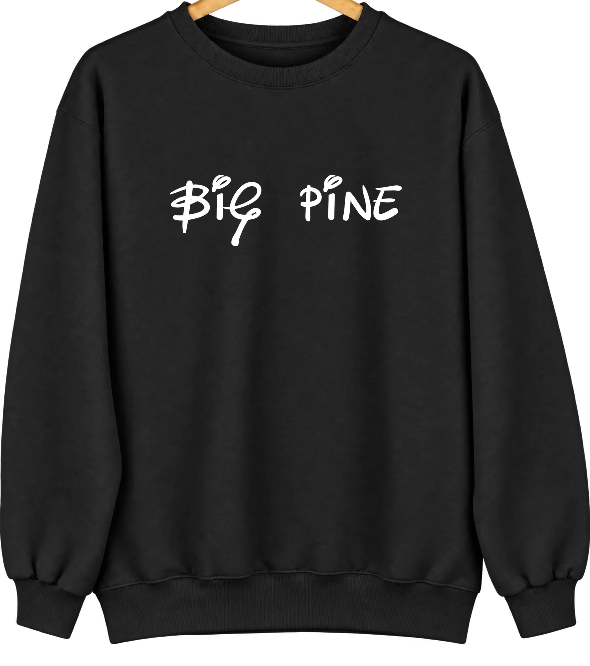 Big Pine, California Hometown Crewneck — Black