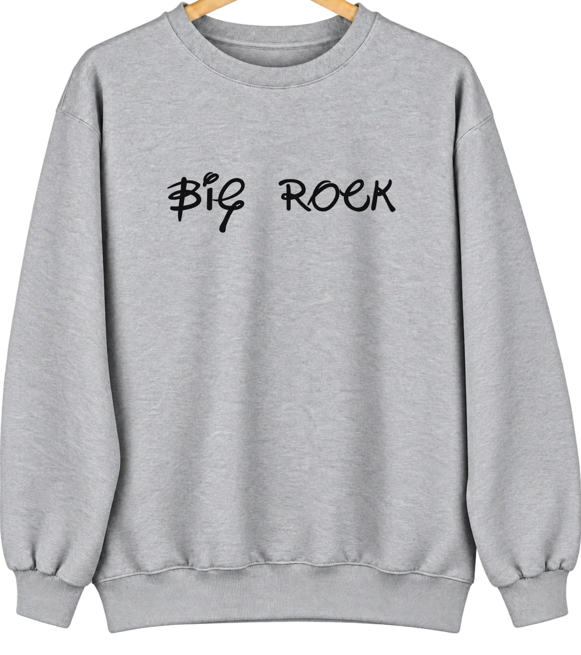 Big Rock, Virginia Hometown Crewneck — Sport Grey