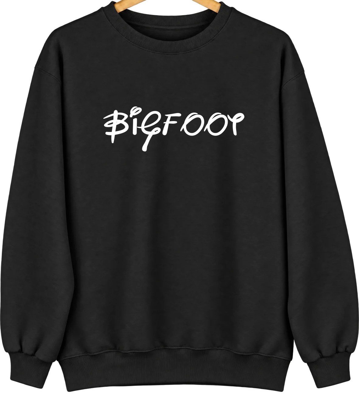 Bigfoot, Texas Hometown Crewneck — Black