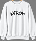 Biron, Wisconsin Hometown Crewneck — White