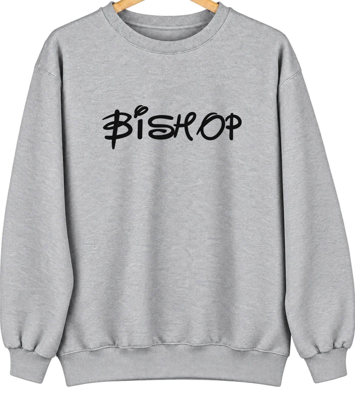 Bishop, California Hometown Crewneck — Sport Grey