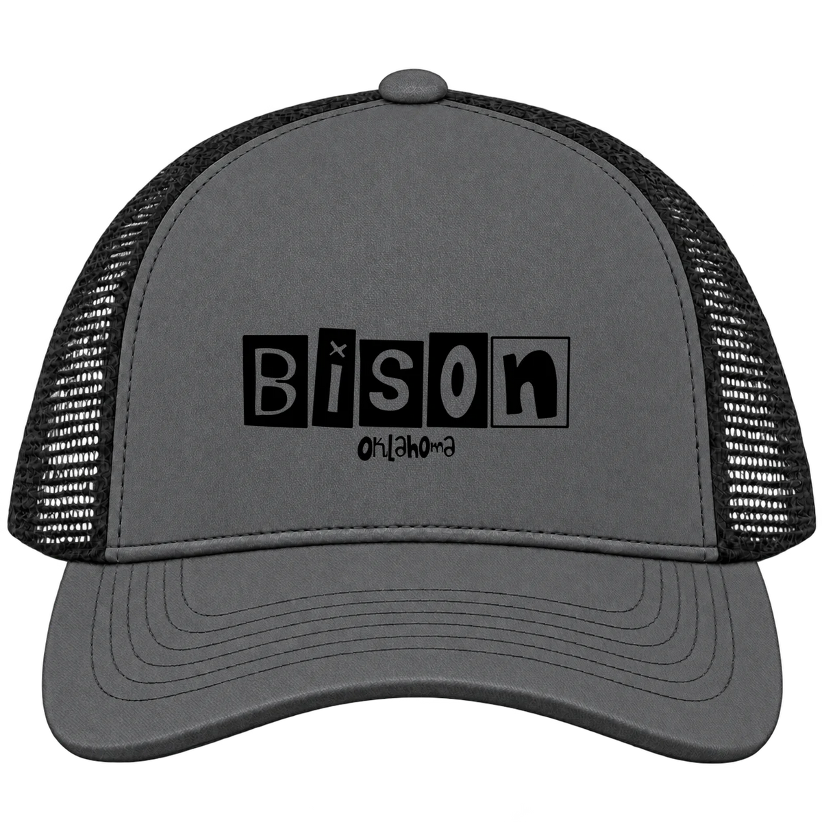 Bison, Oklahoma Hometown Trucker Cap