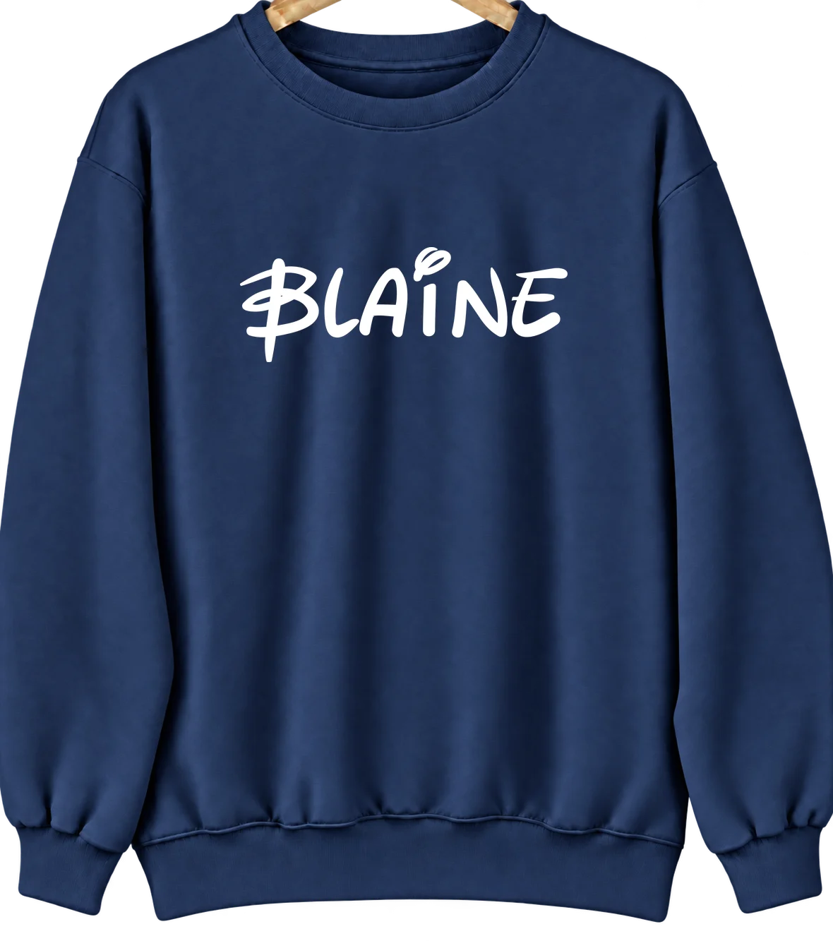 Blaine, Washington Hometown Crewneck — Navy