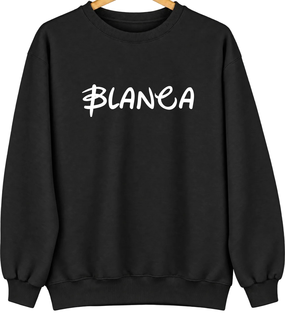 Blanca, Colorado Hometown Crewneck — Black