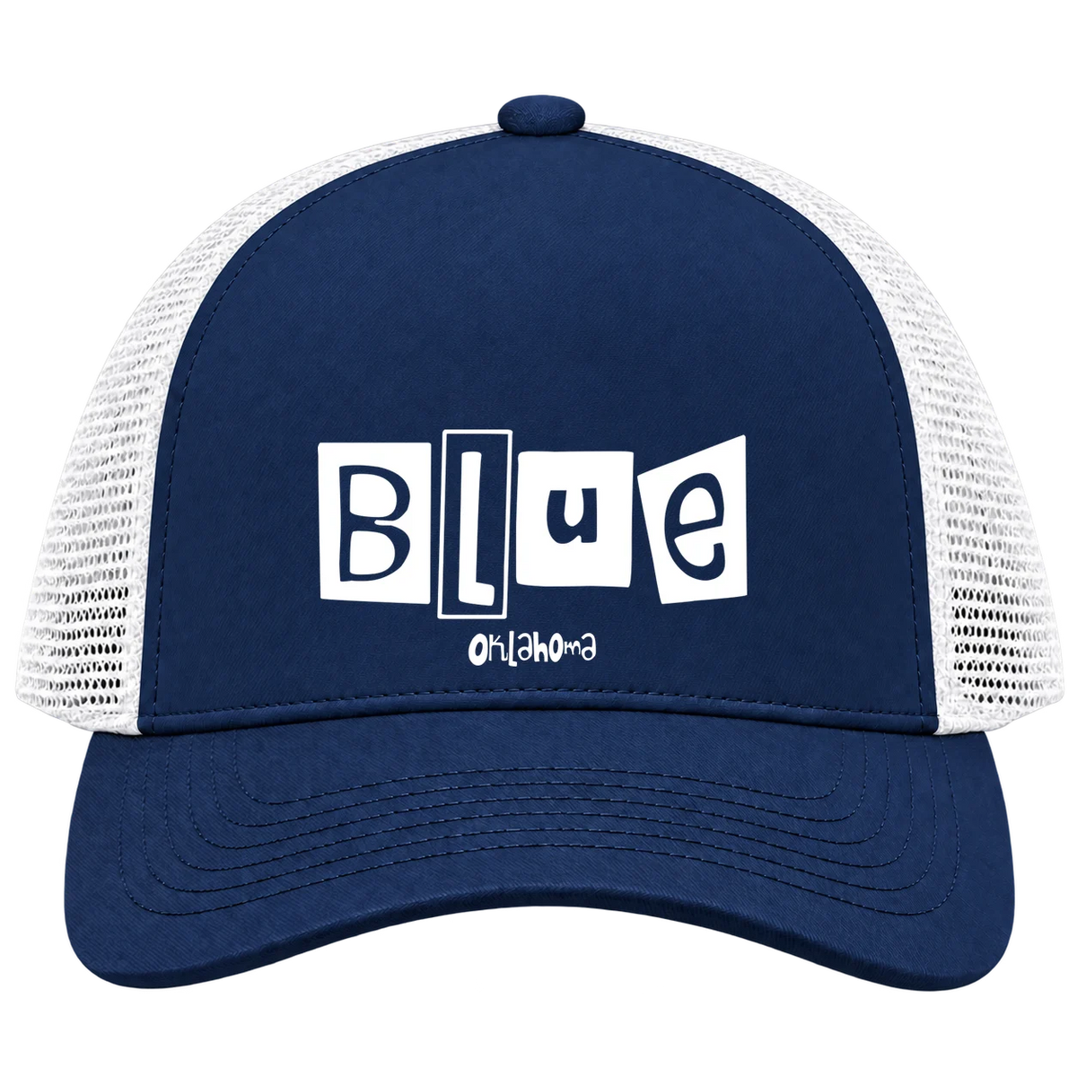 Blue, Oklahoma Hometown Trucker Cap