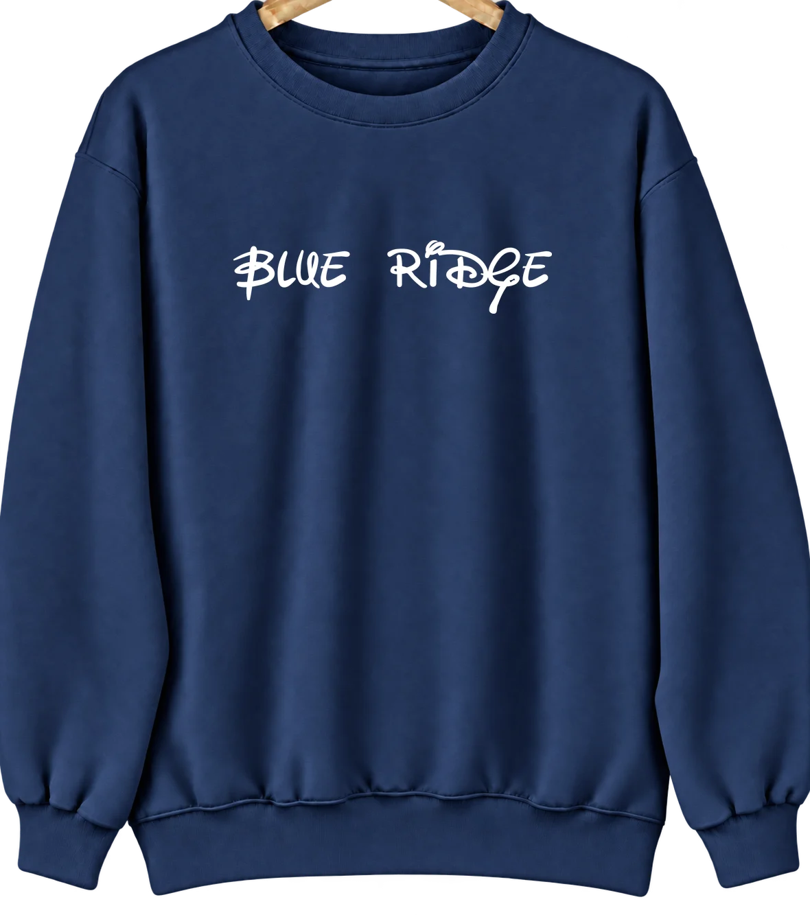Blue Ridge, Virginia Hometown Crewneck — Navy
