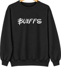 Bluffs, Illinois Hometown Crewneck — Black