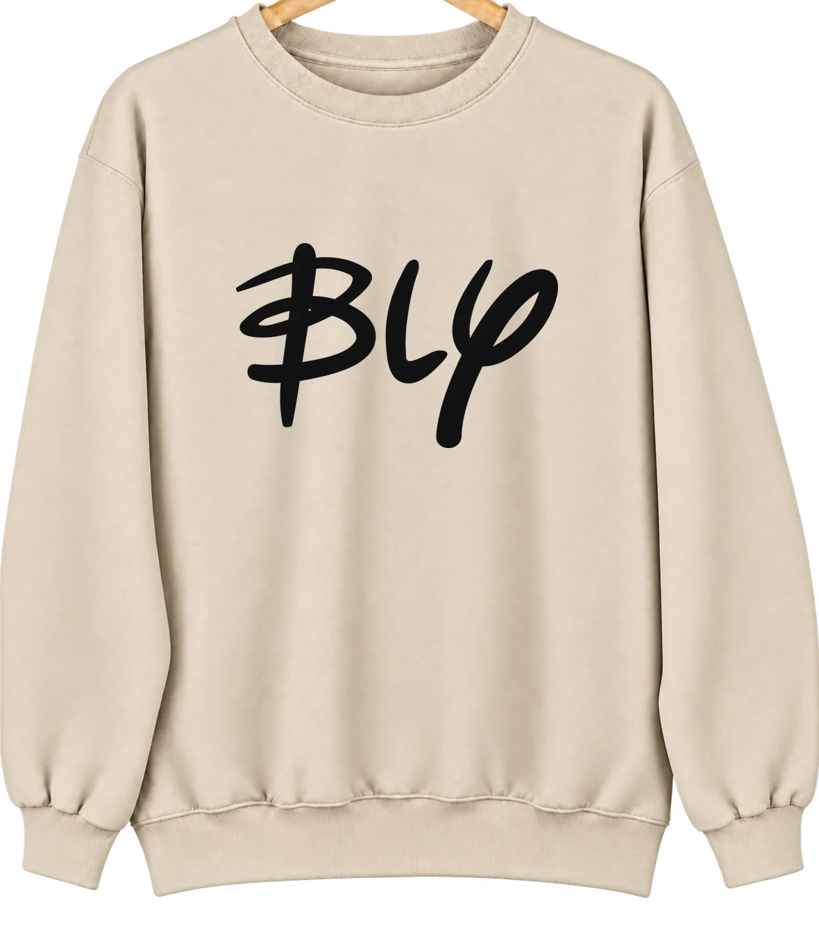 Bly, Oregon Hometown Crewneck — Sand