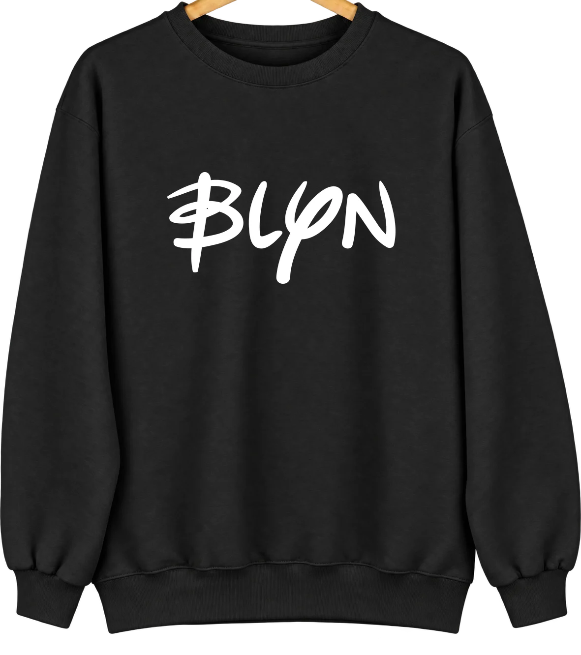 Blyn, Washington Hometown Crewneck — Black