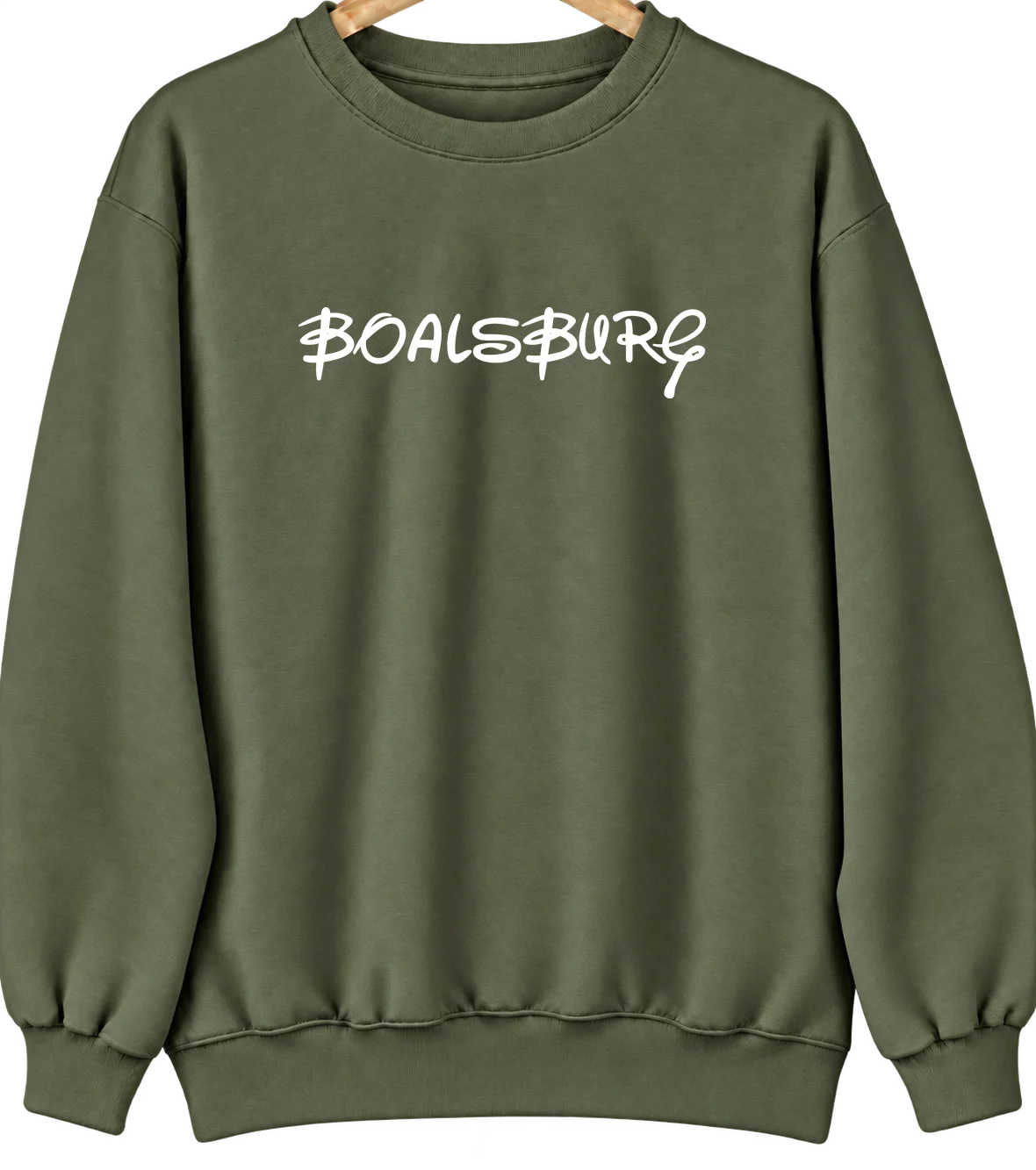 Boalsburg, Pennsylvania Hometown Crewneck — Military Green