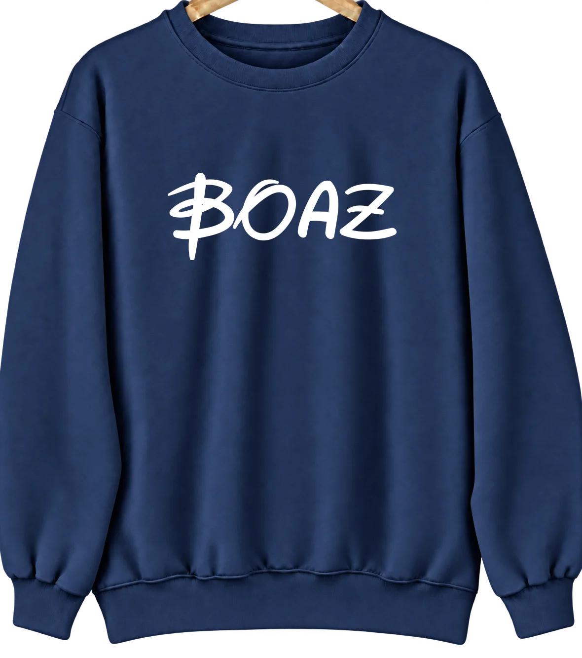 Boaz, Wisconsin Hometown Crewneck — Navy