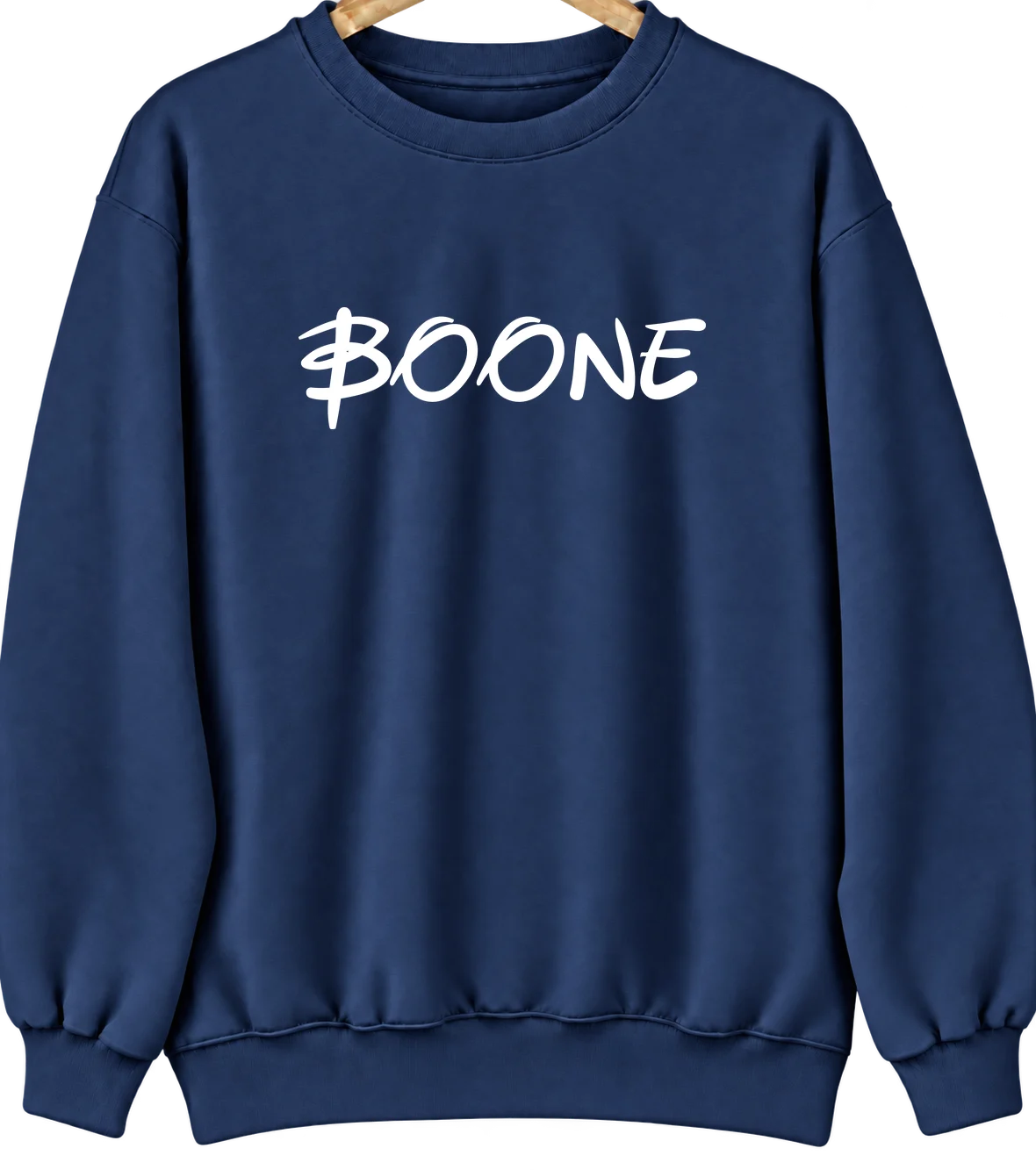 Boone, Iowa Hometown Crewneck — Navy