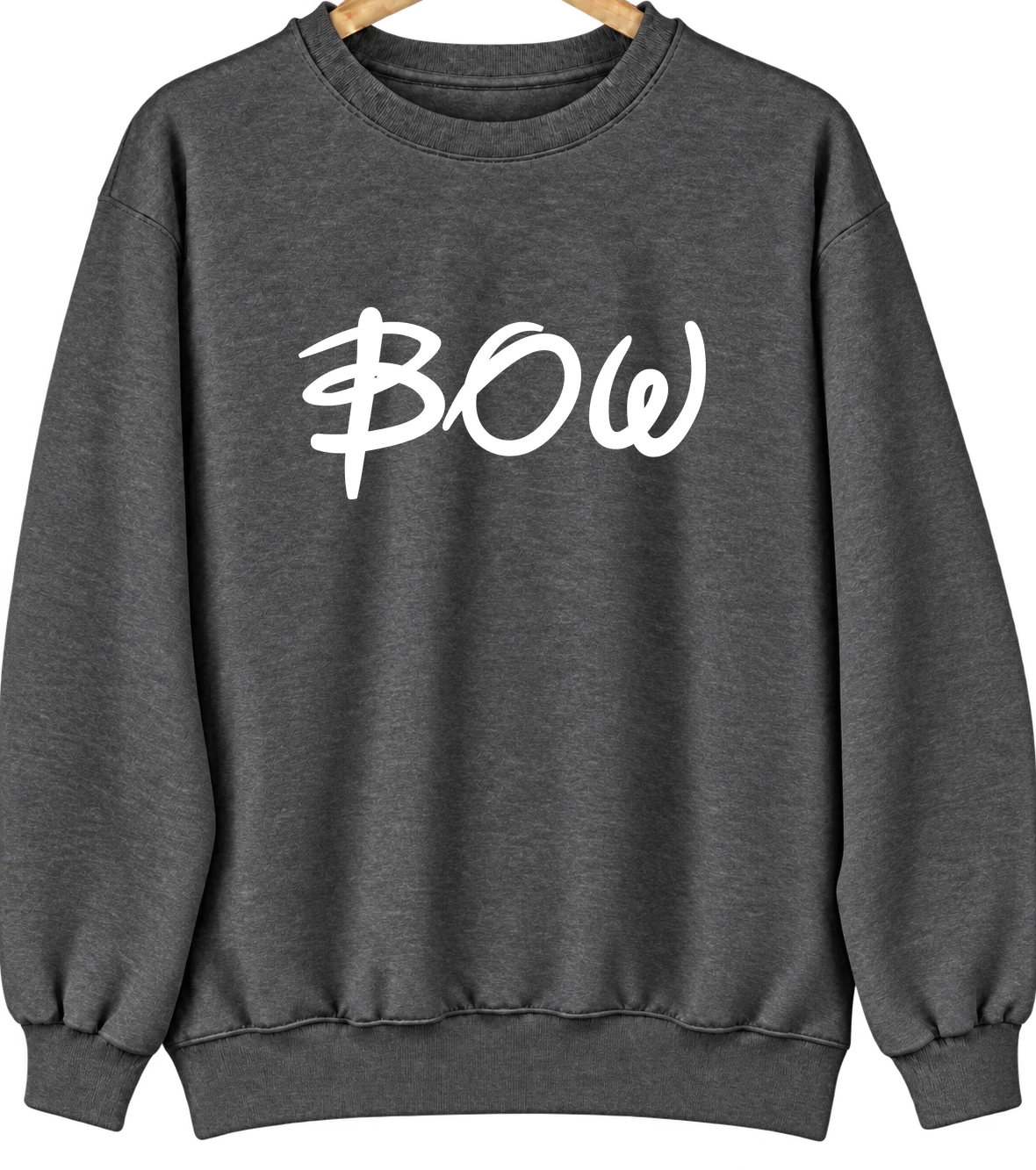 Bow, Washington Hometown Crewneck — Dark Heather