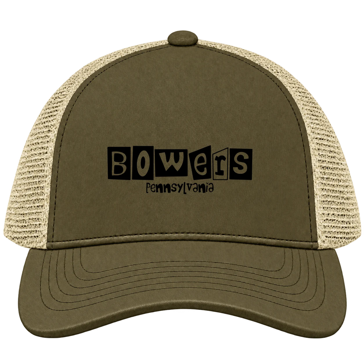 Bowers, Pennsylvania Hometown Trucker Cap