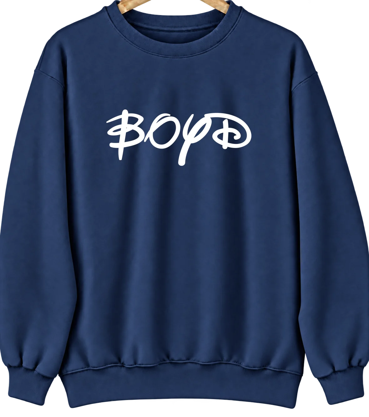 Boyd, Wisconsin Hometown Crewneck — Navy