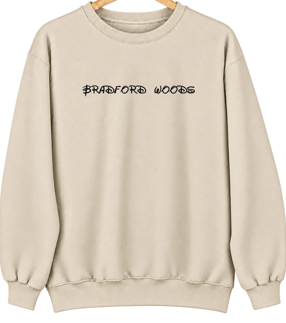Bradford Woods, Pennsylvania Hometown Crewneck — Sand