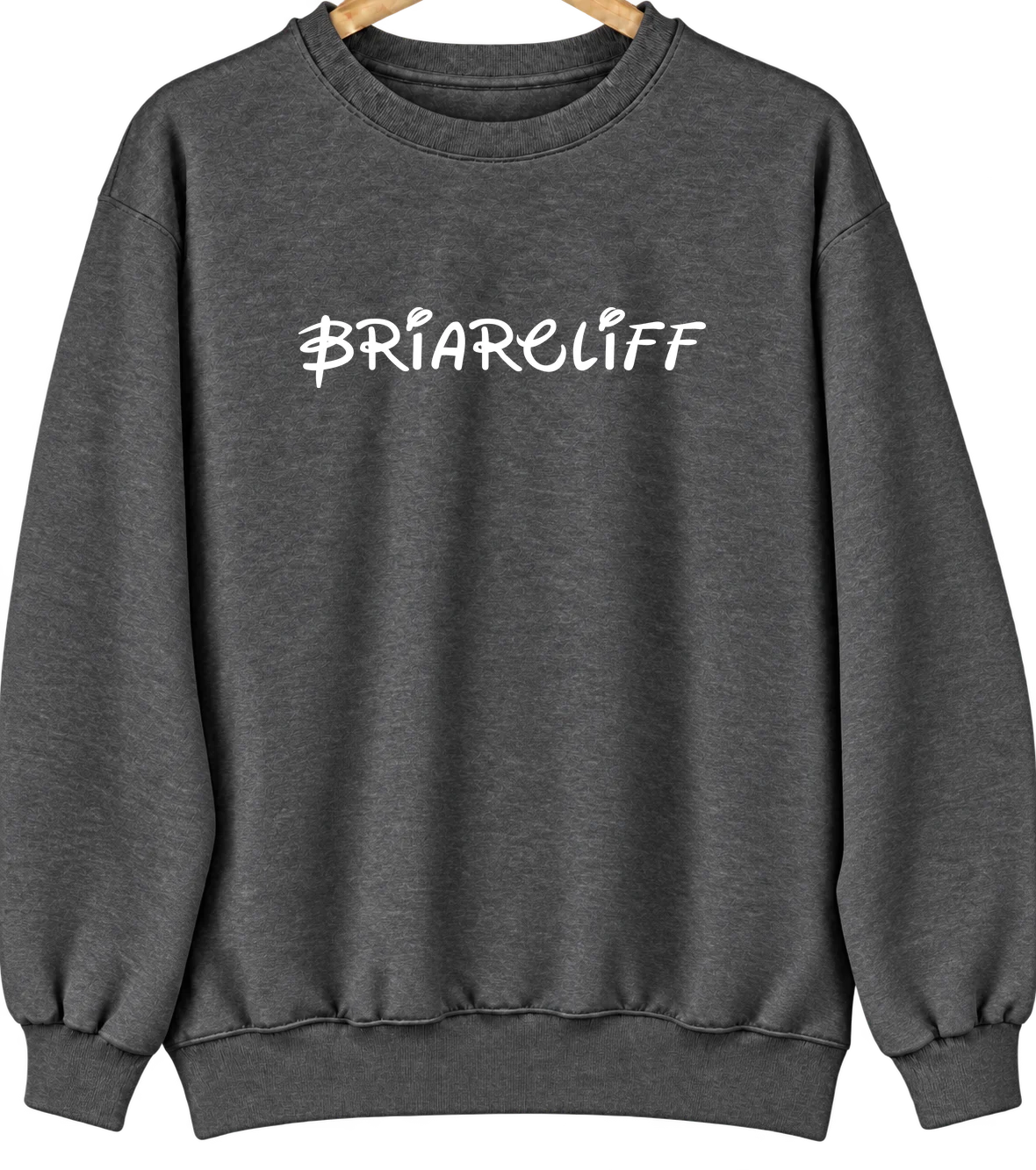Briarcliff, Arkansas Hometown Crewneck — Dark Heather