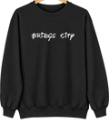 Bridge City, Louisiana Hometown Crewneck — Black