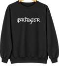 Bridger, South Dakota Hometown Crewneck — Black