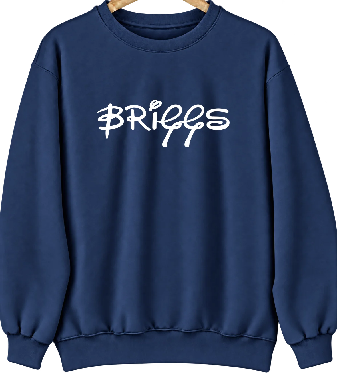 Briggs, Texas Hometown Crewneck — Navy