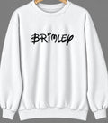 Brimley, Michigan Hometown Crewneck — White