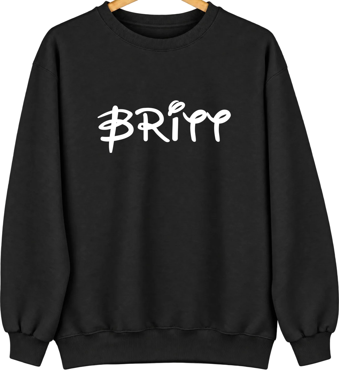 Britt, Iowa Hometown Crewneck — Black