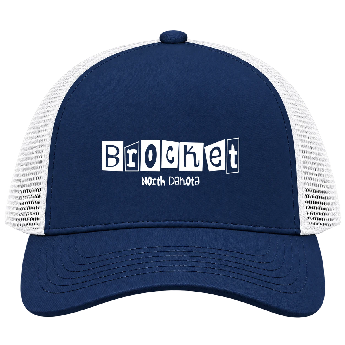 Brocket, North Dakota Hometown Trucker Cap