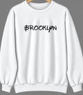 Brooklyn, Iowa Hometown Crewneck — White