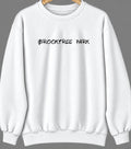 Brooktree Park, North Dakota Hometown Crewneck — White