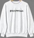 Broomtown, Alabama Hometown Crewneck — White